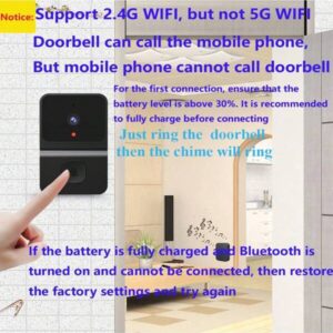 Doorbell Camera Wireless,Intelligent Visual Doorbell Electronic