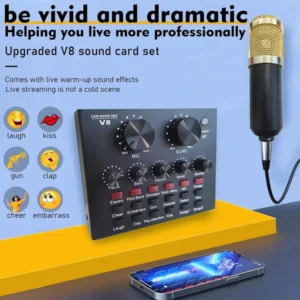 Sound Card Live Streaming Kit For Mobile Phone Studio