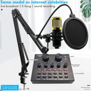 Sound Card Live Streaming Kit For Mobile Phone Studio