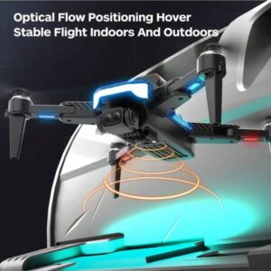 P9 Drone Upgrade Version, Foldable Quadcopter With Four-Way Obstacle Avoidance, Powerful Brushless Motor, 5-Side Obstacle Avoidance, ESC Camera, Carbon Fiber Appearance