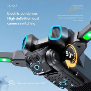 New S4S Drone With High-Definition, Dual Cameras, 2.4GHz WiFi, Foldable RC Quadcopter Toy Drone, Halloween, Christmas, Thanksgiving Gifts